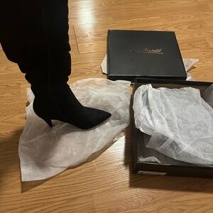 Anne Michelle Black Heeled Boots